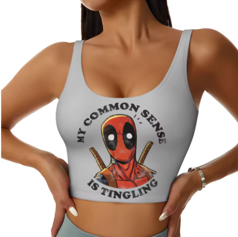 Deadpool Themed Yoga Tops
