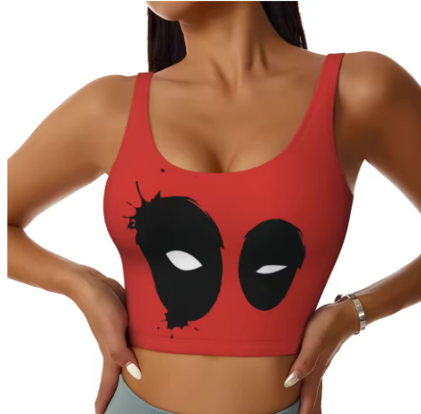 Deadpool Themed Yoga Tops