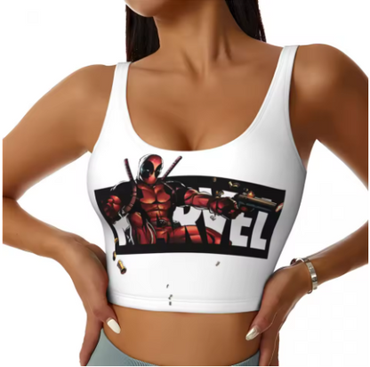Deadpool Themed Yoga Tops