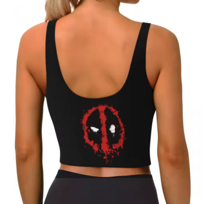 Deadpool Themed Yoga Tops