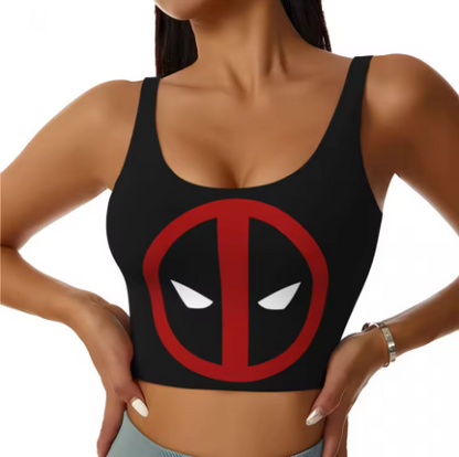 Deadpool Themed Yoga Tops