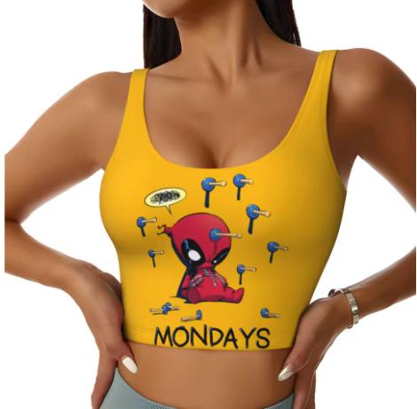 Deadpool Themed Yoga Tops