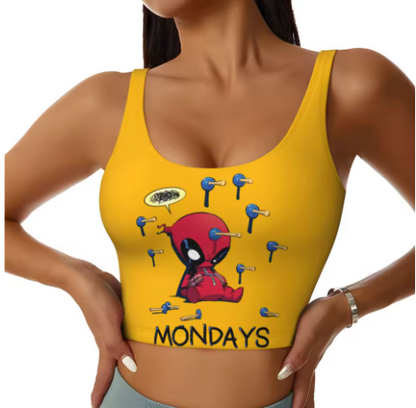 Deadpool Themed Yoga Tops