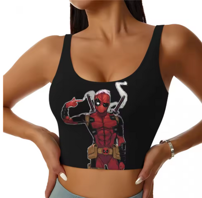 Deadpool Themed Yoga Tops