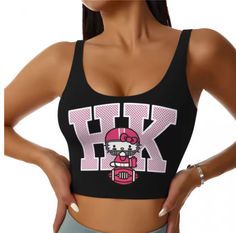 Hello Kitty Themed Yoga Tops