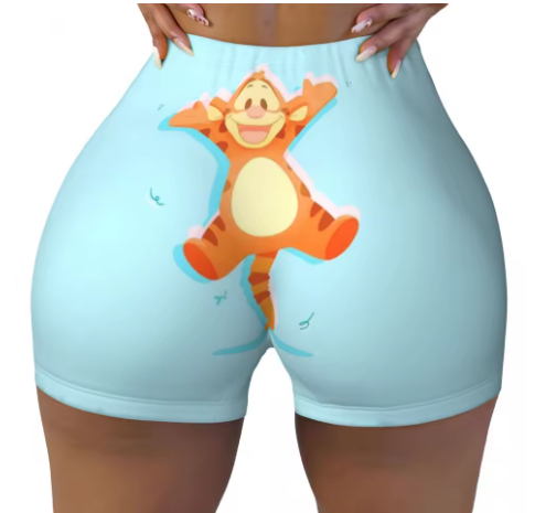 Winnie the Pooh Themed Yoga Shorts