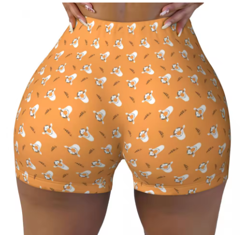 Winnie the Pooh Themed Yoga Shorts