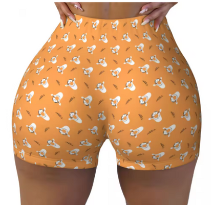 Winnie the Pooh Themed Yoga Shorts