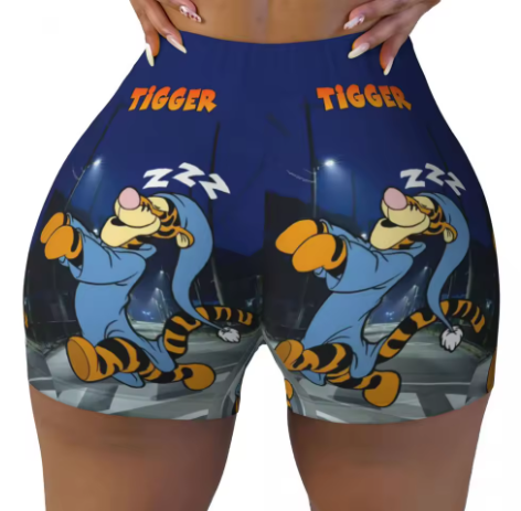 Winnie the Pooh Themed Yoga Shorts