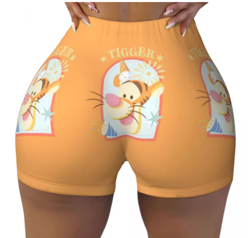 Winnie the Pooh Themed Yoga Shorts