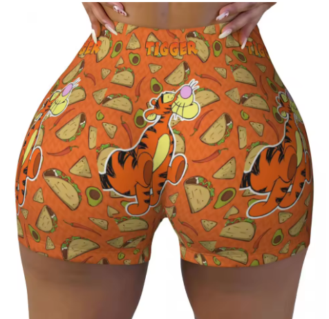 Winnie the Pooh Themed Yoga Shorts
