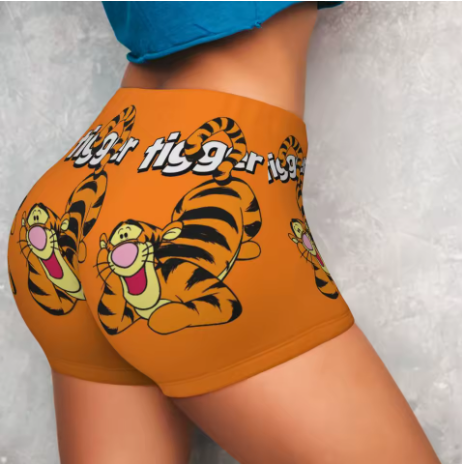 Winnie the Pooh Themed Yoga Shorts