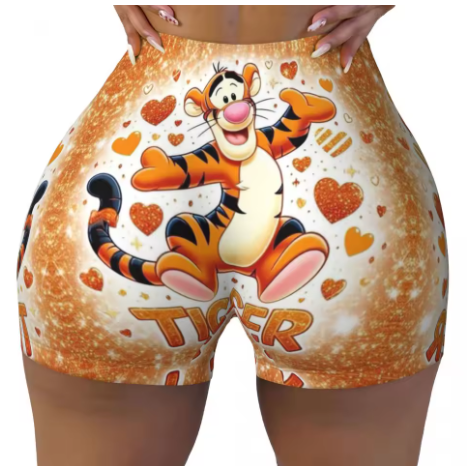 Winnie the Pooh Themed Yoga Shorts