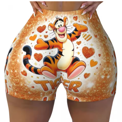 Winnie the Pooh Themed Yoga Shorts