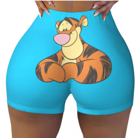 Winnie the Pooh Themed Yoga Shorts