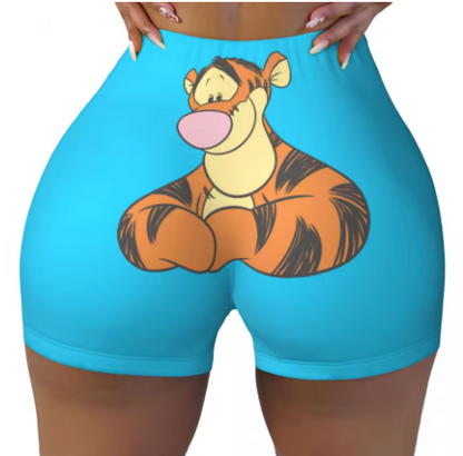 Winnie the Pooh Themed Yoga Shorts