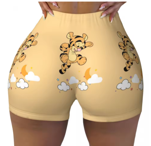 Winnie the Pooh Themed Yoga Shorts