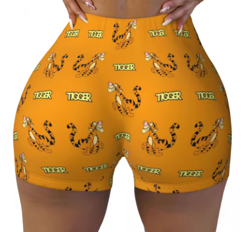 Winnie the Pooh Themed Yoga Shorts