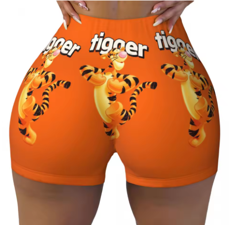 Winnie the Pooh Themed Yoga Shorts