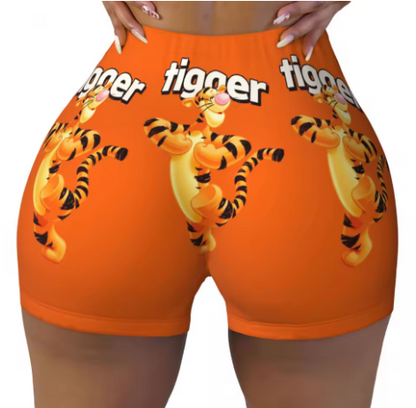 Winnie the Pooh Themed Yoga Shorts