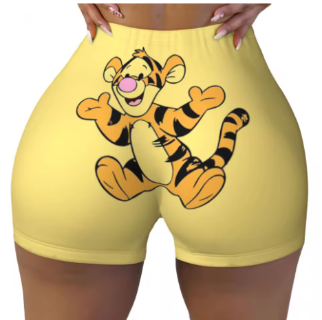 Winnie the Pooh Themed Yoga Shorts