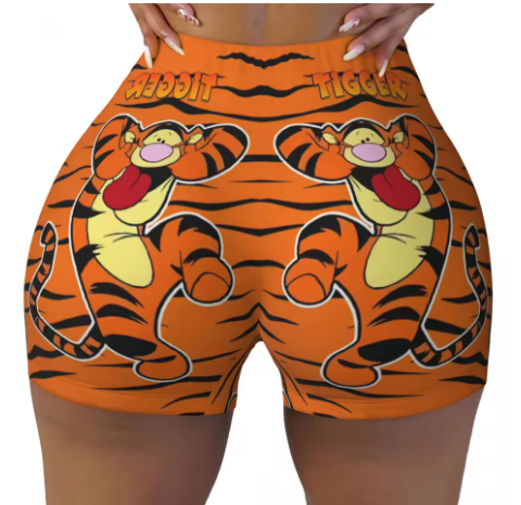 Winnie the Pooh Themed Yoga Shorts